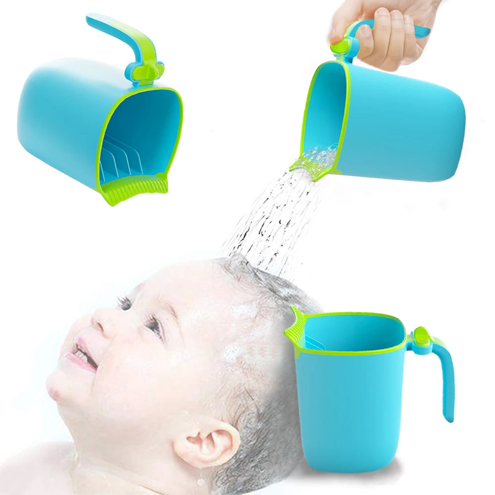 Baby Bath Rinse Cup Newborn Baby Shower Spoons Child Washing Hair Cup