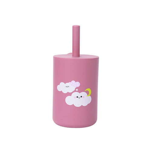 Silicone Training Cup and Straw for Children
