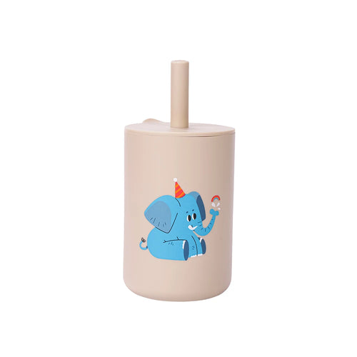 Silicone Training Cup and Straw for Children