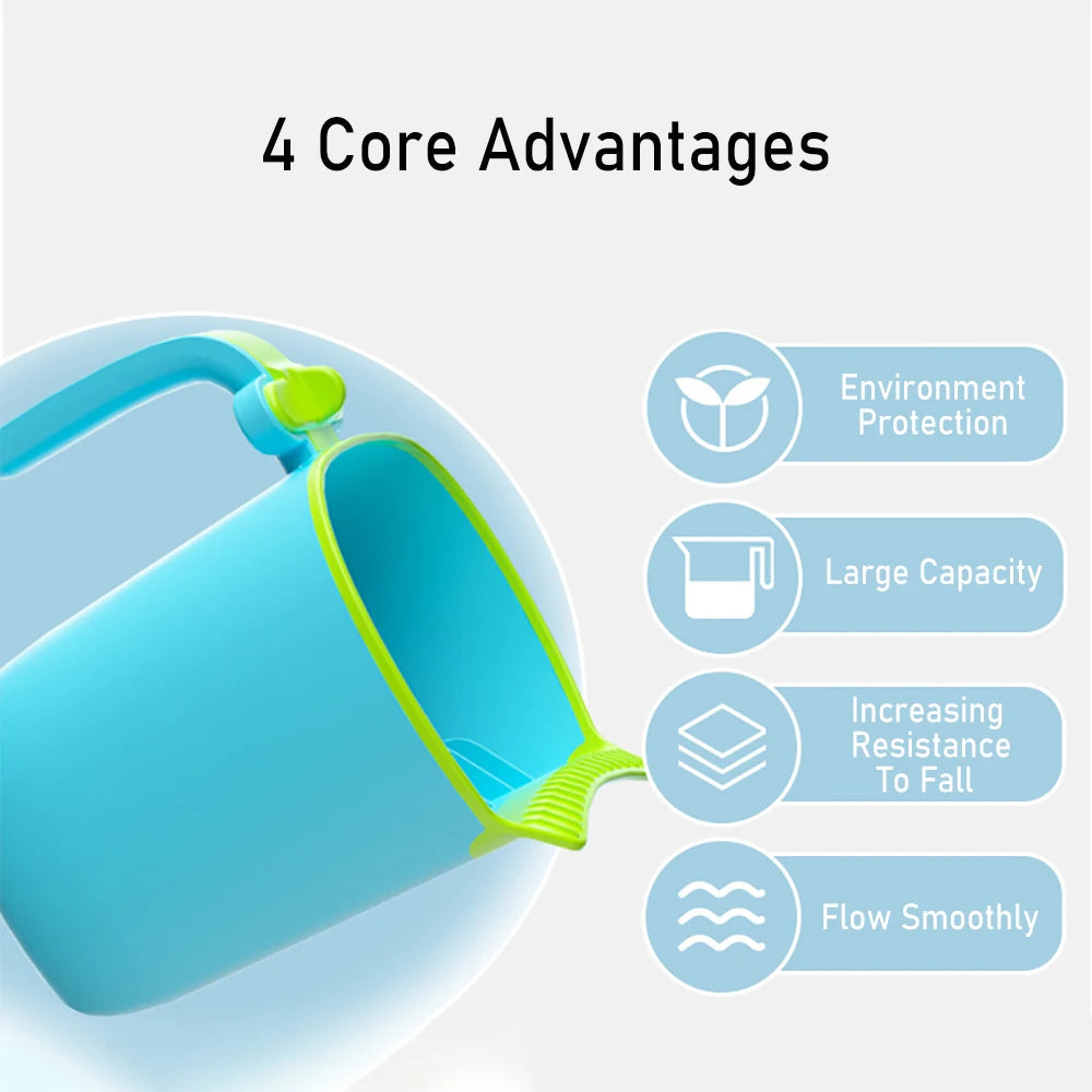 Baby Bath Rinse Cup Newborn Baby Shower Spoons Child Washing Hair Cup