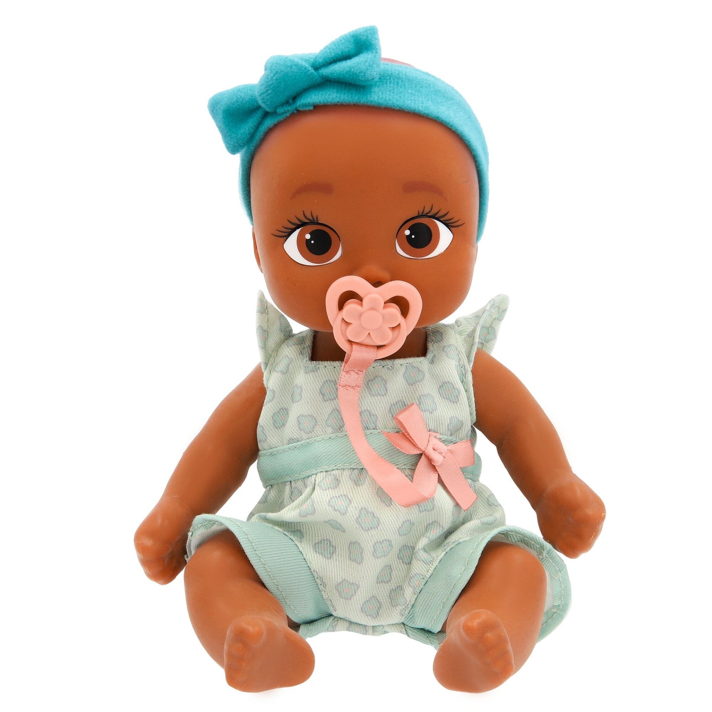 Mini Logan Realistic Doll, Soft Skin, Blue Outfit, 9-Inch Tall, 18M+