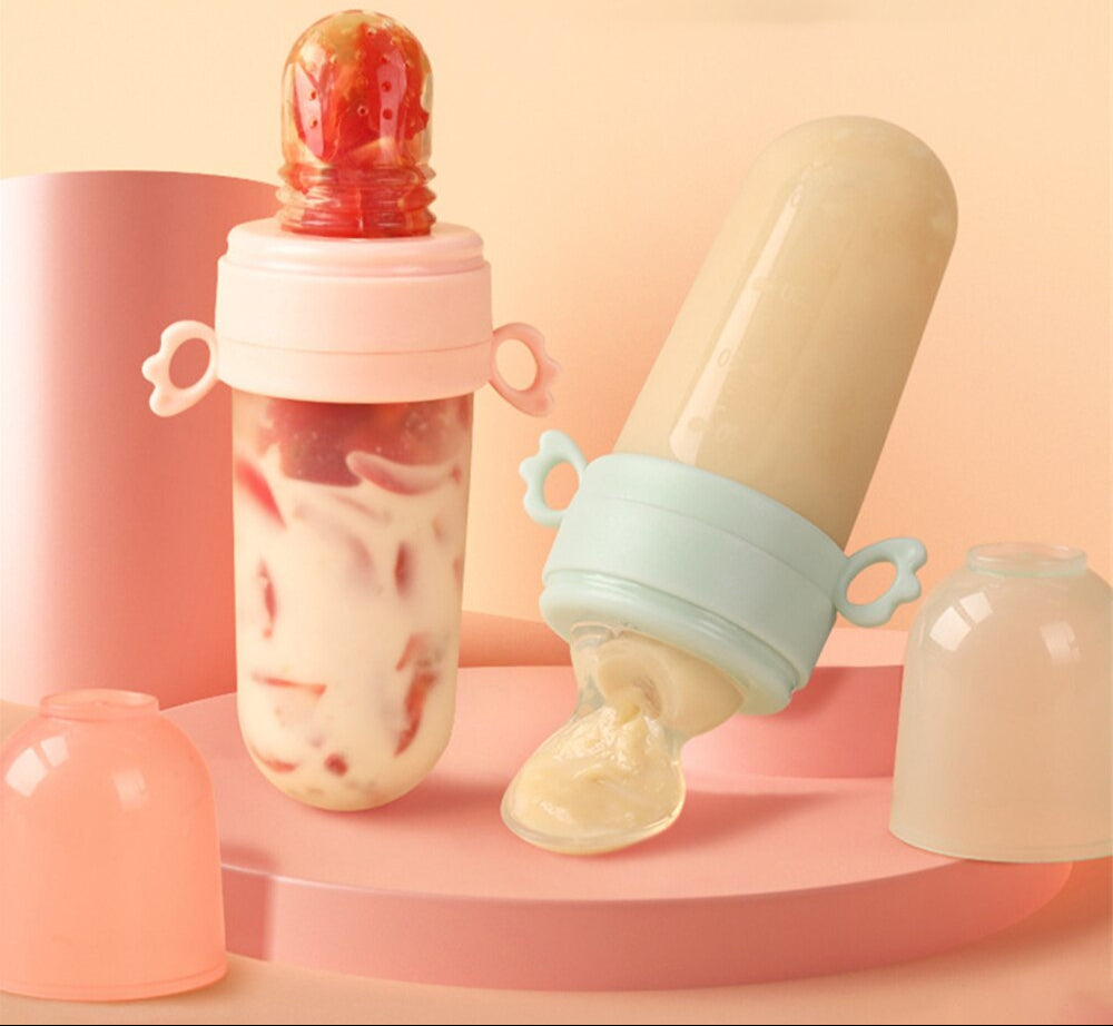Bottle Squeeze Spoon Silicone Feeder - Baby