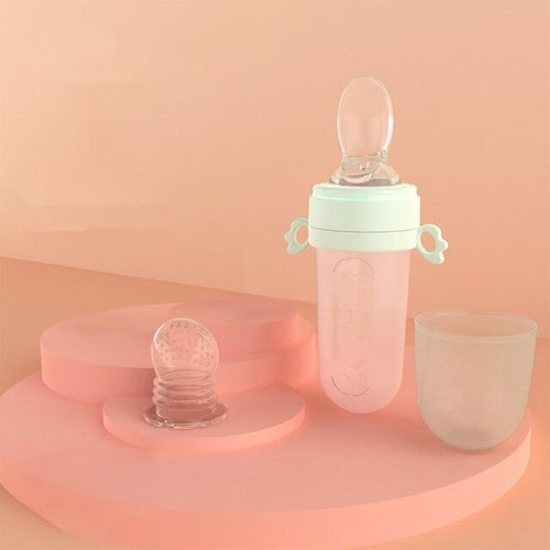 Bottle Squeeze Spoon Silicone Feeder - Baby