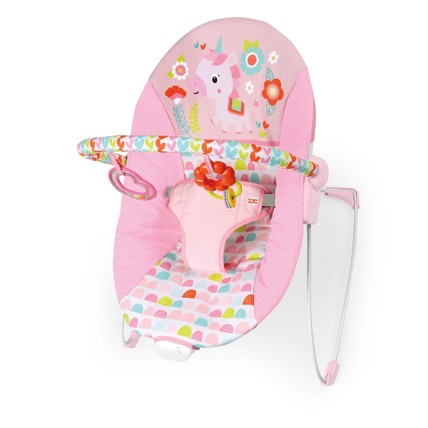 Vibrating Infant Baby Bouncer with Toy Bar, Safari Fun