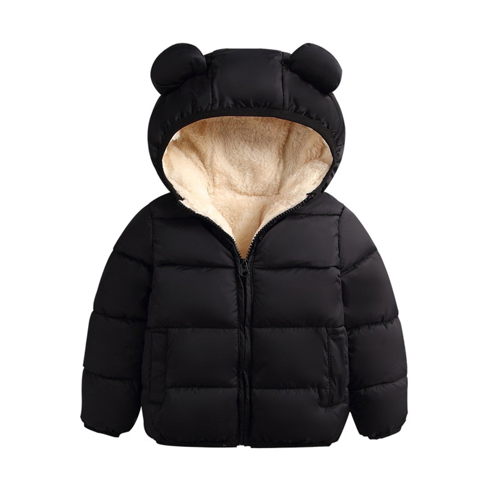 Bear Hooded Coat Winter Thick Jacket Winter Outwear  Clothing Sets 3M-6Y