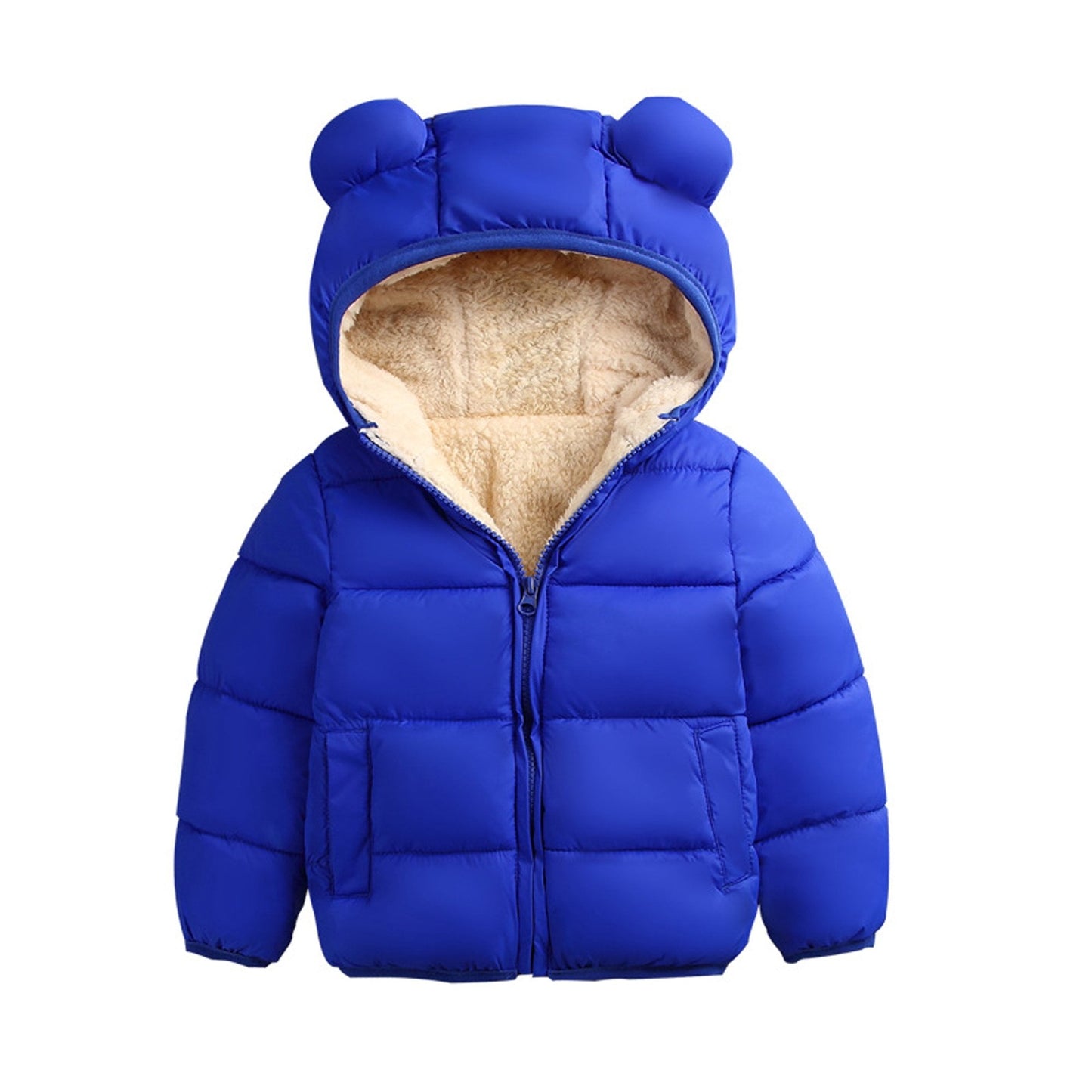 Bear Hooded Coat Winter Thick Jacket Winter Outwear  Clothing Sets 3M-6Y