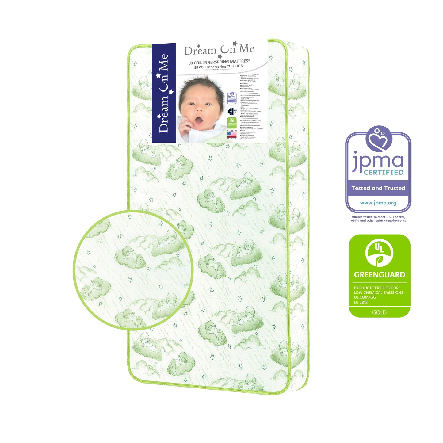 Ashton 5-In-1 Convertible Crib, Mattress Sold Separately, Greenguard Gold and JPMA Certified