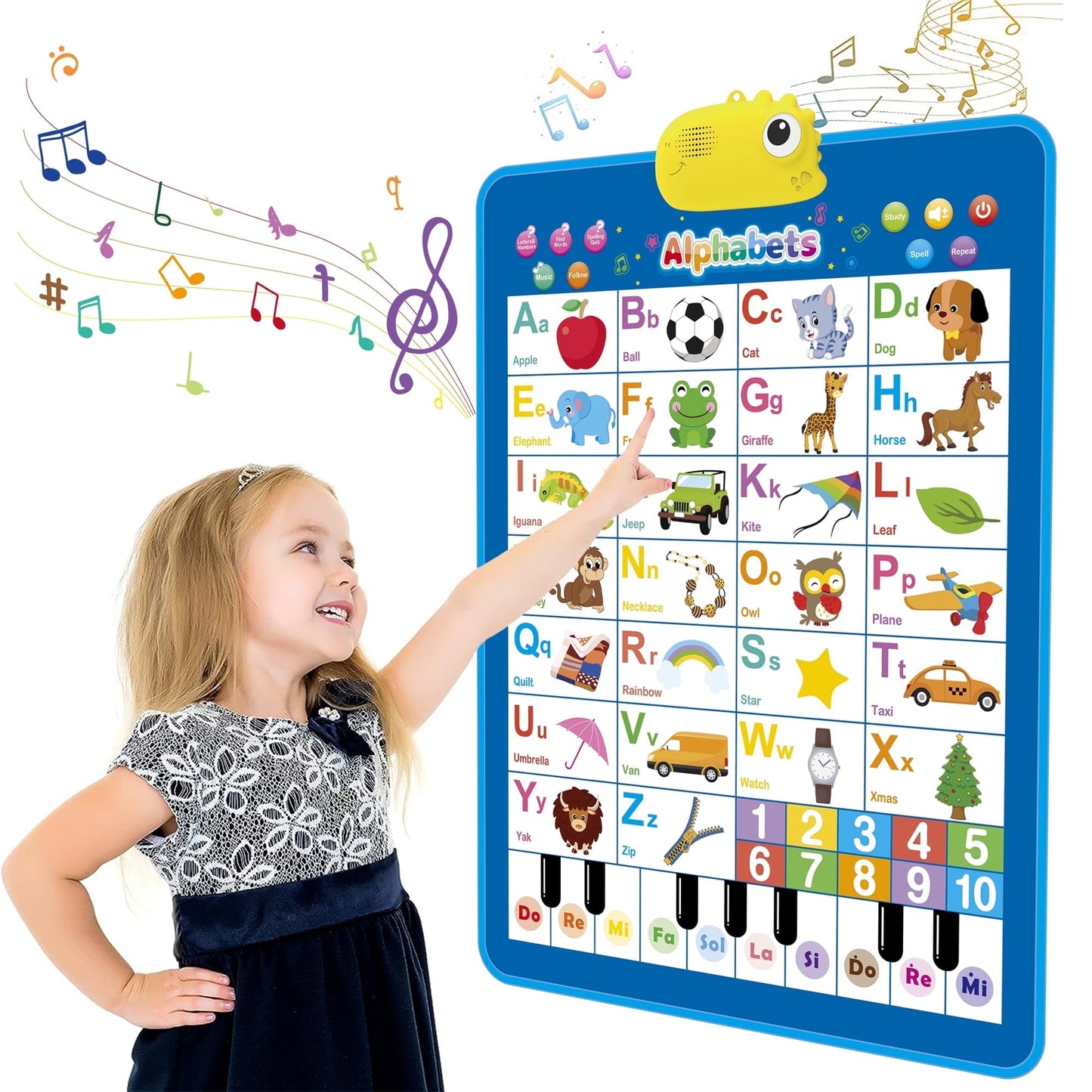 Electronic Alphabet Wall Chart,  Learning Toys for 2 to 4 Years