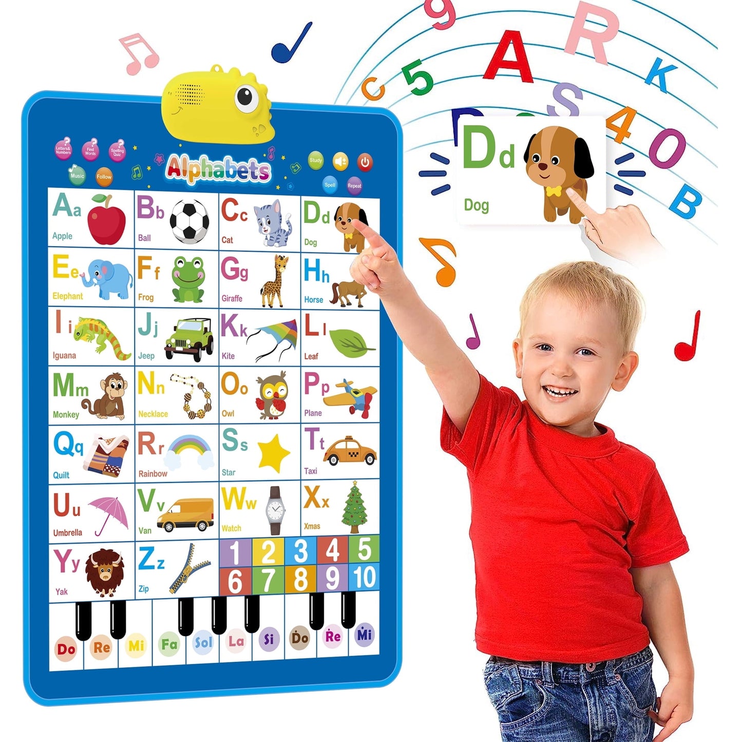 Electronic Alphabet Wall Chart,  Learning Toys for 2 to 4 Years