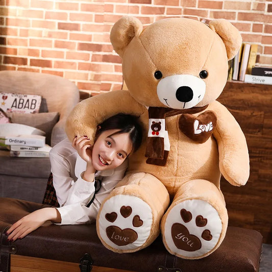 High Quality 4 Colors With Scarf Stuffed Animals Bear Plush