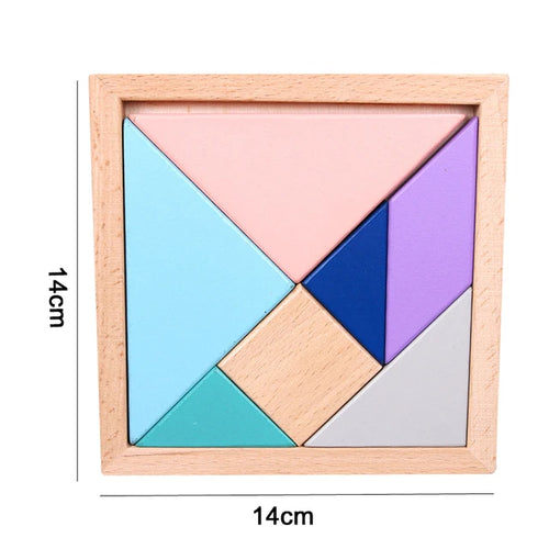 Kids Montessori Wooden Toys Macaron Blocks Learning Toy Baby Music