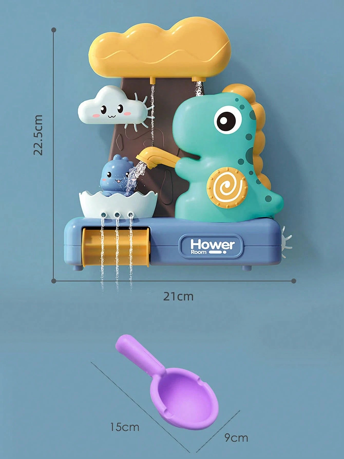 Toddler Bath Toy Baby Sprayer with Fun Dinosaur Design