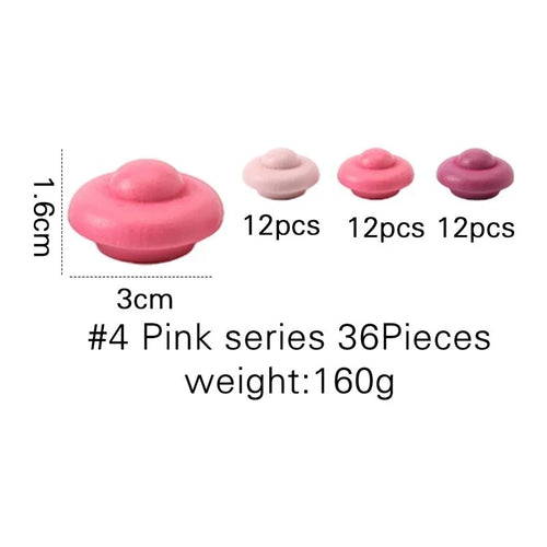 Rainbow Wooden Montessori Creative Loose Parts Toys