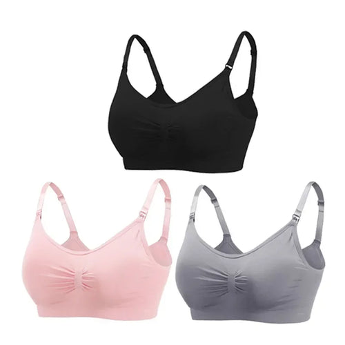 3PC/lot Breastfeeding Maternity Nursing Cotton Bras