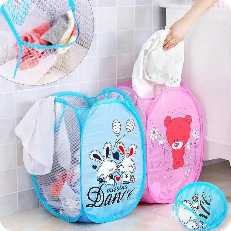 Dirty Clothes Folding Basket Household Children's Toy Storage (Random)