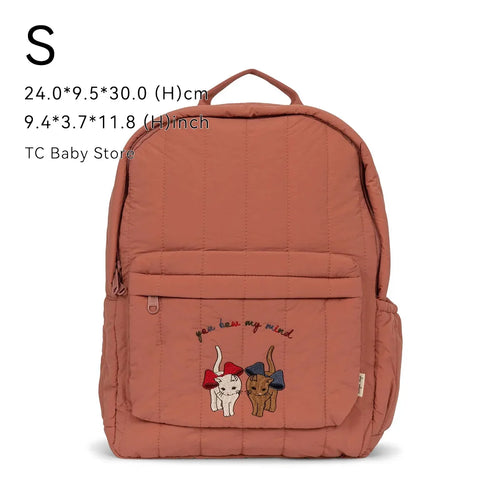 Solid Color with Design Backpack Parent-Child