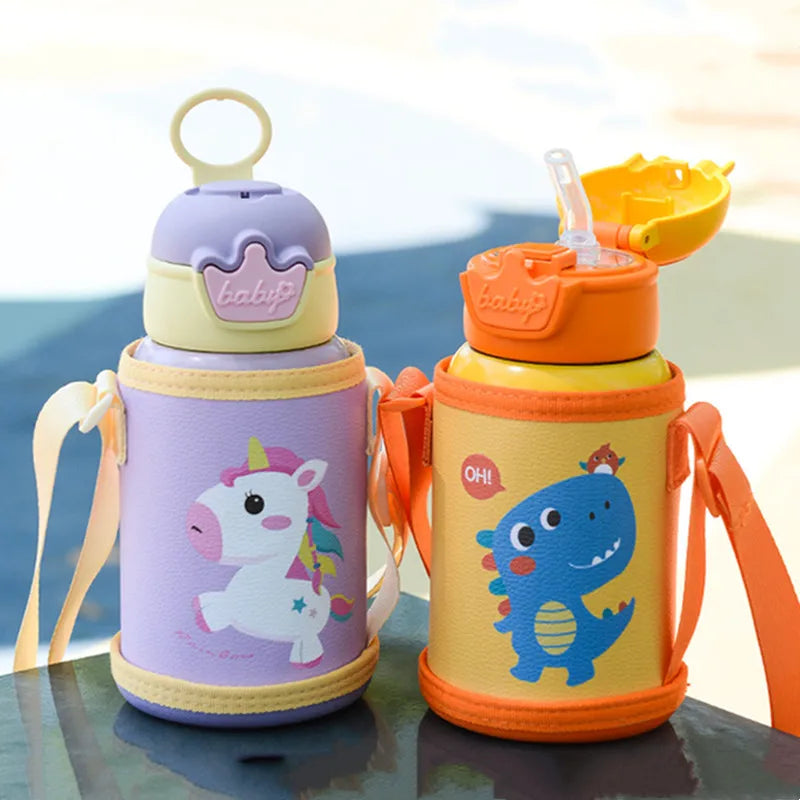 500ml Thermos Bottle Cute Children's Thermal Water Bottle