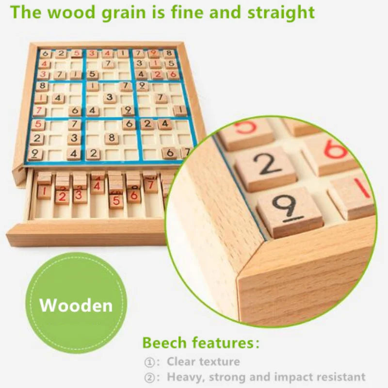 Sudoku Crosswords Montessori Wooden Educational Digits Inference Logic