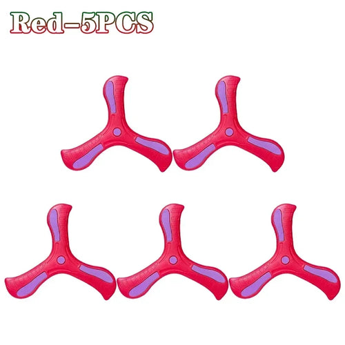 Children Soft Boomerang Toy Three-leaf Cross Outdoor Flying Disc Games