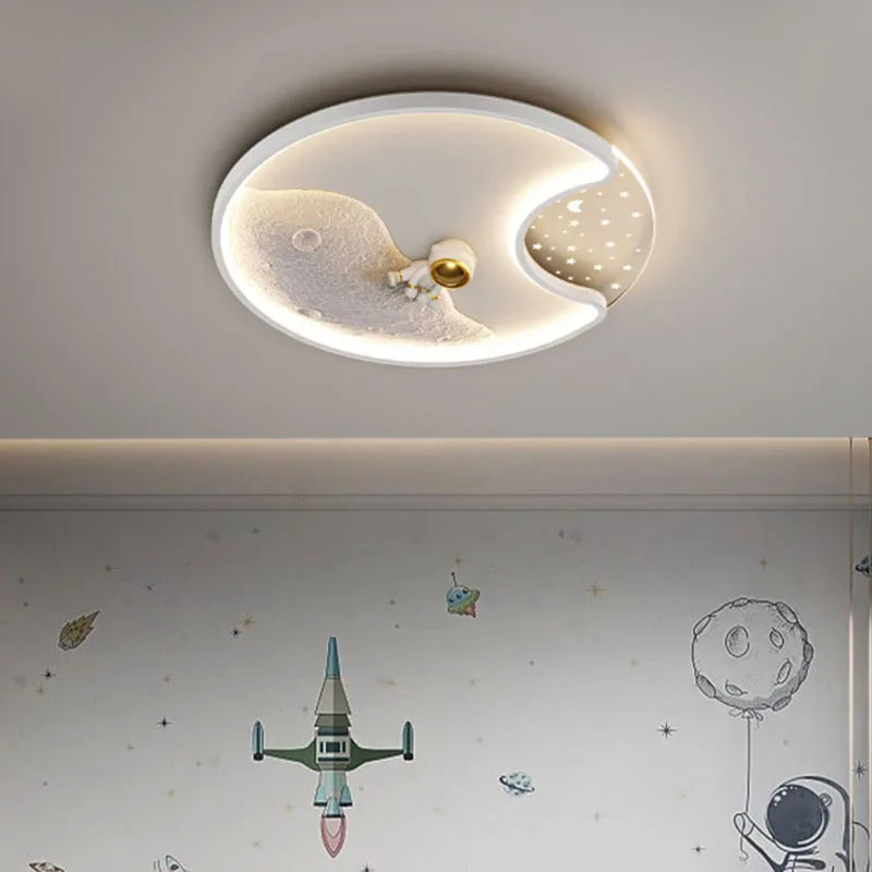 Luminaire Modern Astronaut Led Ceiling Lamp Children Bedroom