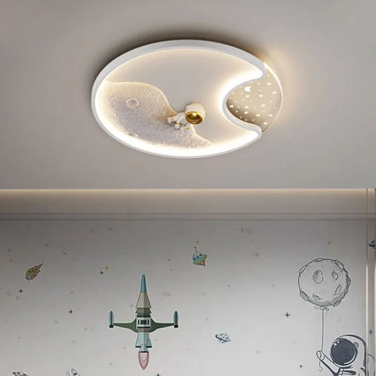 Luminaire Modern Astronaut Led Ceiling Lamp Children Bedroom