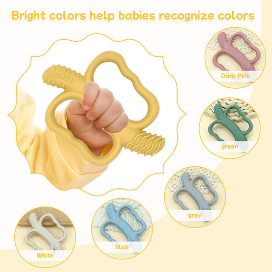 Banana Massaging Teether-Baby Teething Toys 3 Months and Up, Silicone