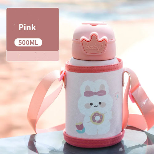 500ml Thermos Bottle Cute Children's Thermal Water Bottle
