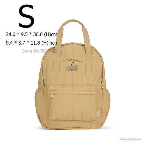 Solid Color with Design Backpack Parent-Child