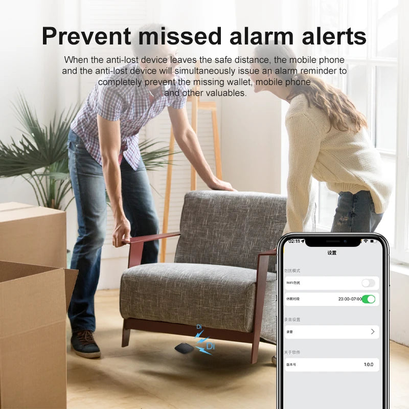 Mini Portable Finder Bluetooth Rhombus Anti-Lost Device