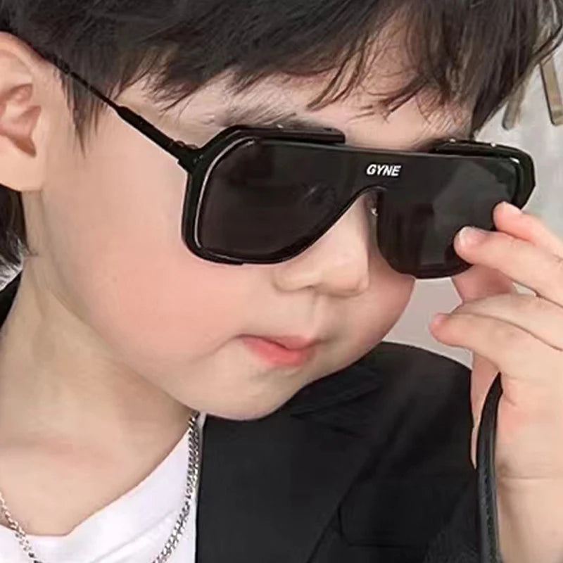 Children Fashion Retro Sunglasses One Piece Boys Girls