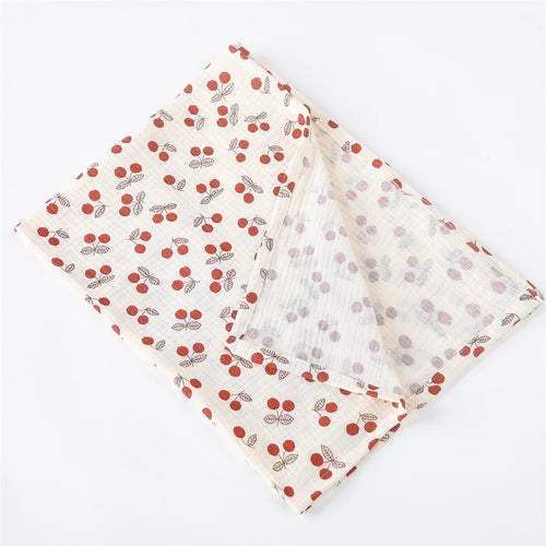 Cotton Swaddle Blanket Baby Floral Print