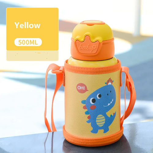 500ml Thermos Bottle Cute Children's Thermal Water Bottle