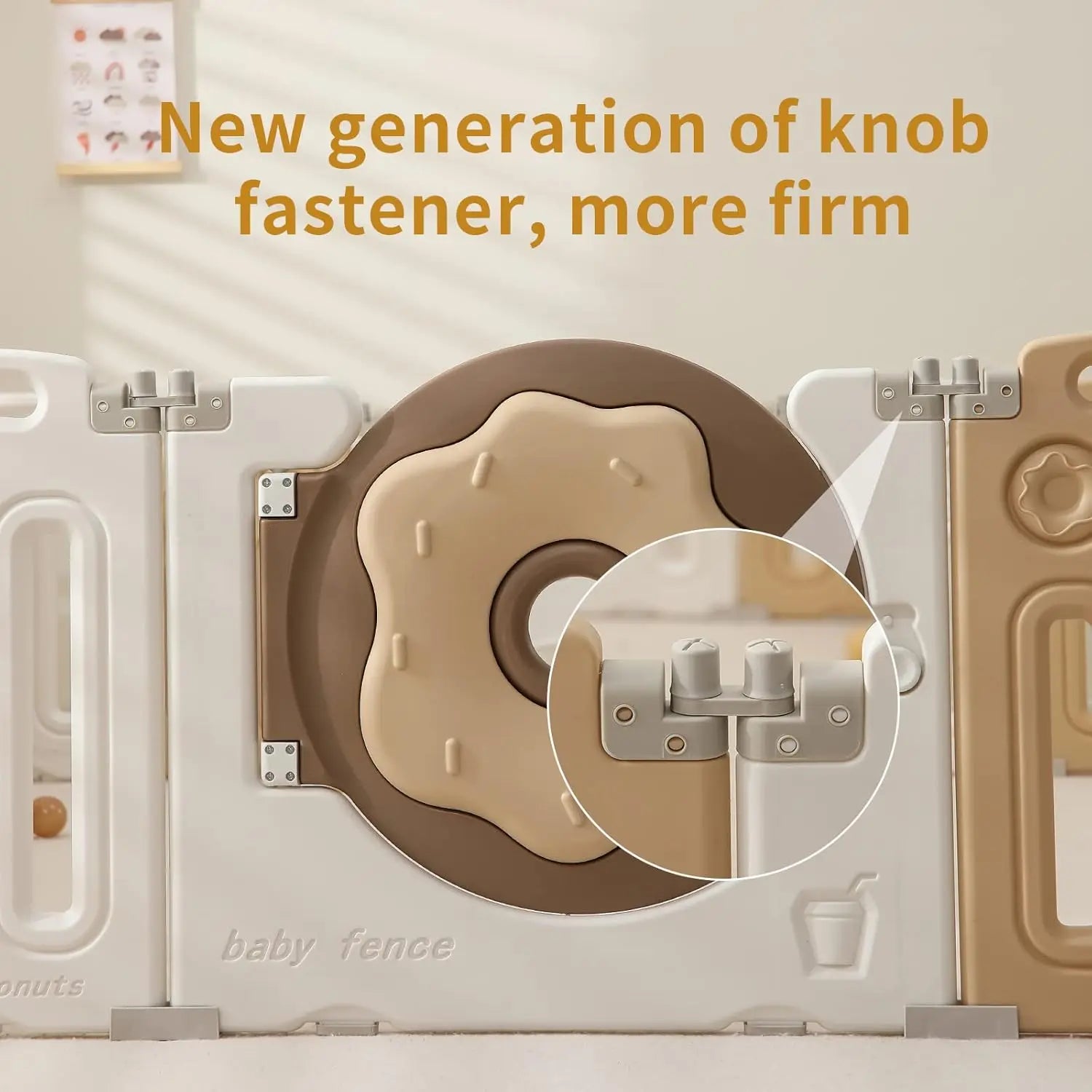 Foldable Playpen for Babies and Toddlers, Portable Kids Play Yards with Safety Gate, 14/18/22 Panels