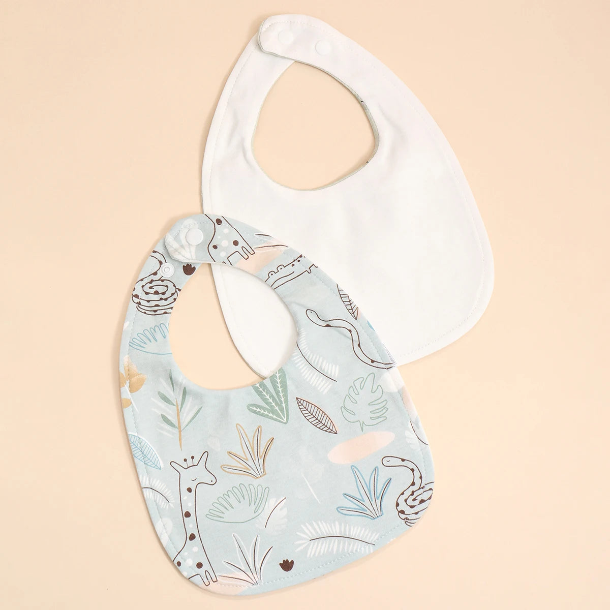 4pcs Cotton Soft Baby Adjustable Bibs
