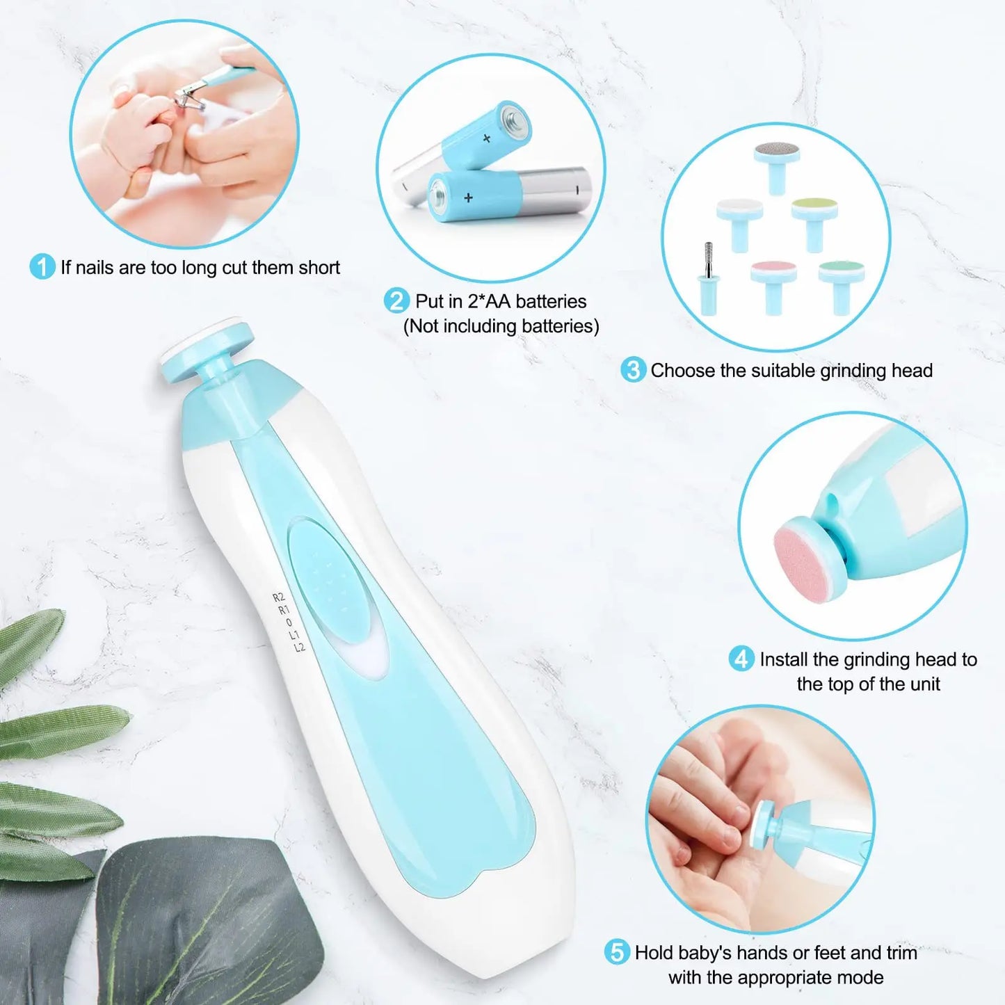 Baby Electric Nail Trimmer Tool Baby Care