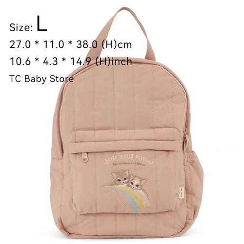 Solid Color with Design Backpack Parent-Child