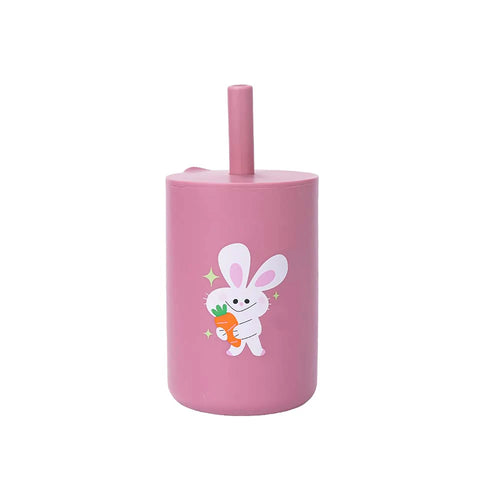 Silicone Training Cup and Straw for Children