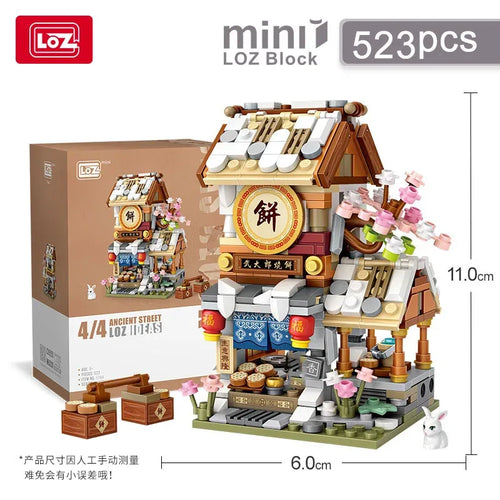 Loz Architecture Street Shop Izakaya Moc Building Blocks Store