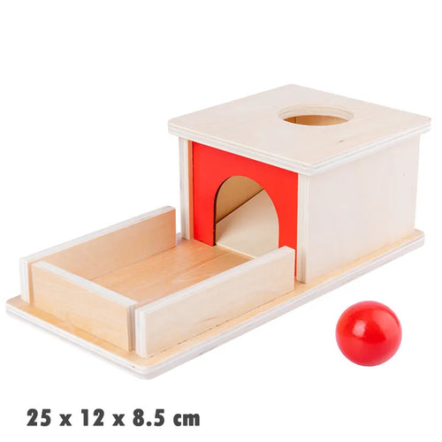 Kindergarten Montessori Wooden Toys Winder Object Permanence Box