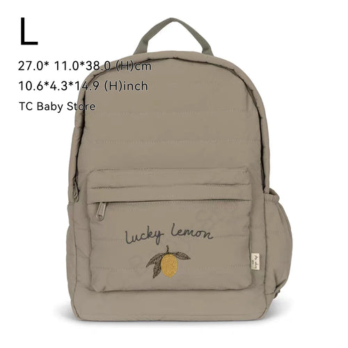 Solid Color with Design Backpack Parent-Child