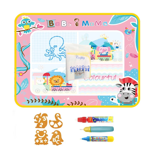 Magic Water Drawing Mat Coloring Doodle Mat with Magic Pens Montessori