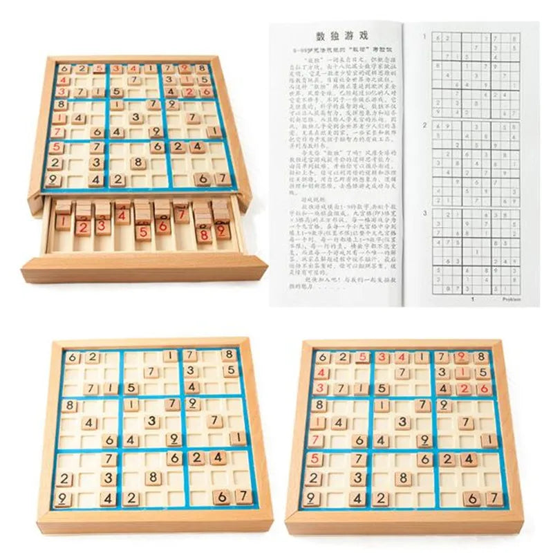 Sudoku Crosswords Montessori Wooden Educational Digits Inference Logic