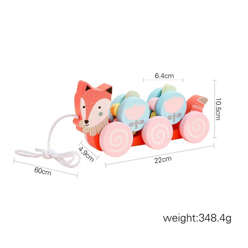 Wooden Train Montessori Baby Educational Toy