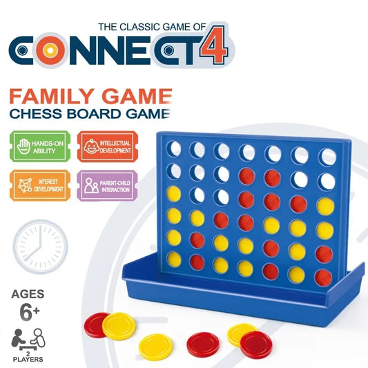 Four In A Row Bingo Chess Connect Classic Family Board Game Toys Fun