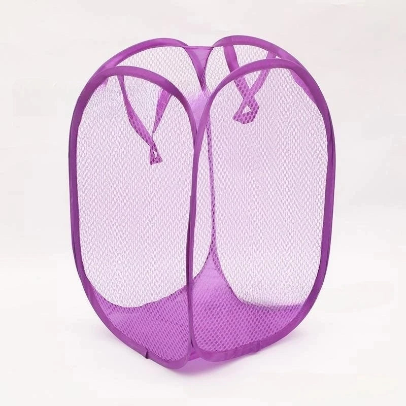 Mesh Folding Laundry Storage Basket