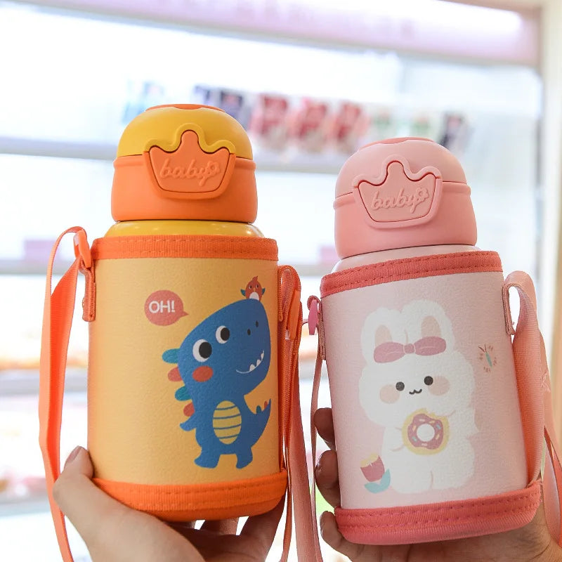 500ml Thermos Bottle Cute Children's Thermal Water Bottle