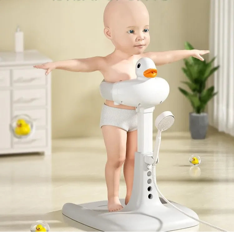 Portable Non-slip Duck Shaped Baby Racks Shower Helper Handle