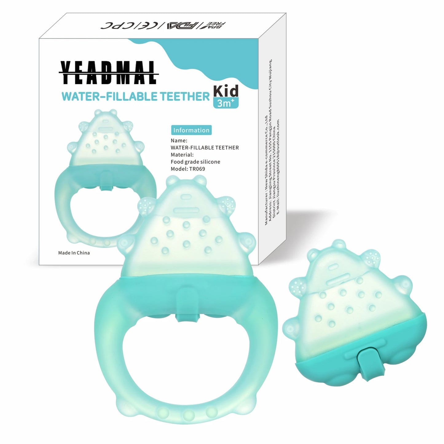 Freezable Baby Silicone Teething Toys – Cooling Relief for Babies 0-12