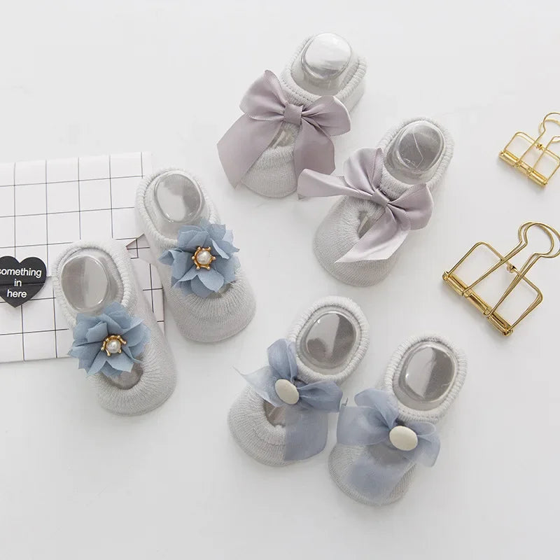 Lace Flower Baby Socks