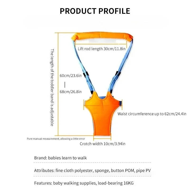Basket-type Baby Harness, Adjustable Length, Walking